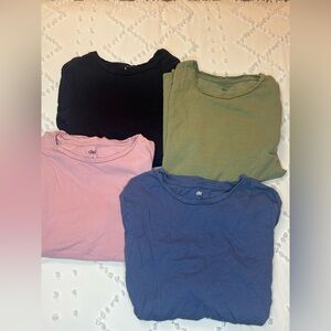 4 Dip Casual Long Sleeve Shirts Collection - Black, Olive, Rose, Navy